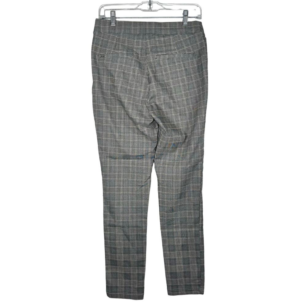 DKNY Plaid Straight Leg Ankle Pull On Pants 10 - Picture 2 of 11